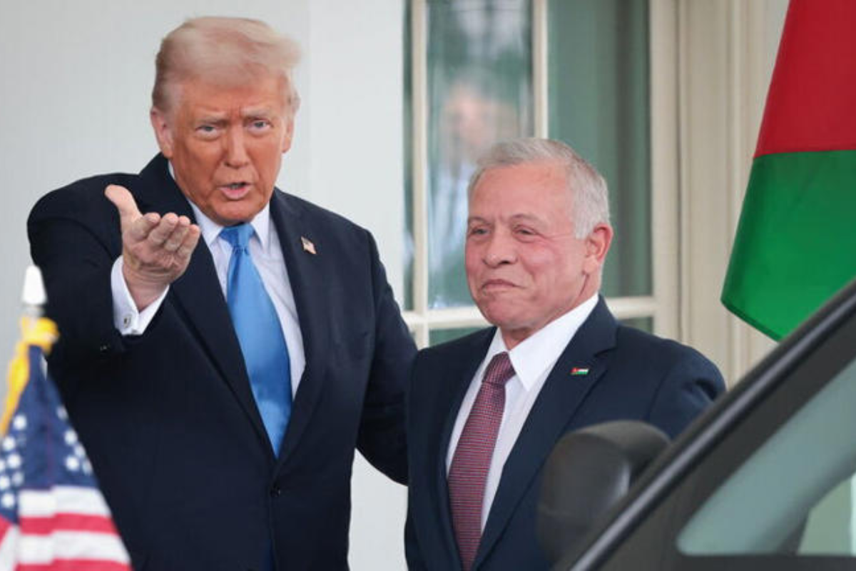 Il presidente Donald Trump ha incontrato il Re di Giordania