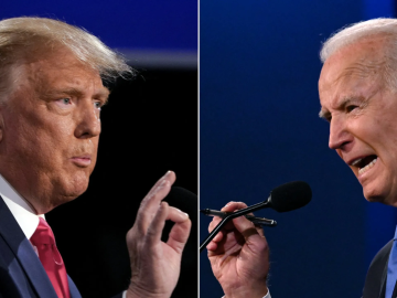 Duello fra Biden e Donald Trump